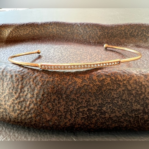 Aldo Peila brand slip on gold plated bracelet set good for wide width wrists - Picture 6 of 6